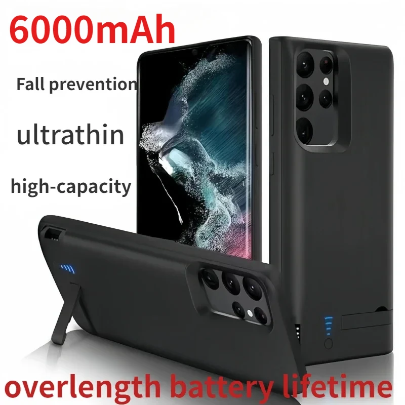 6000mAh Power Case for Samsung Galaxy Note 20 Ultra S10 S20 S21 S22 Plus Ultra S10e Battery Charger Case Charging PowerBank