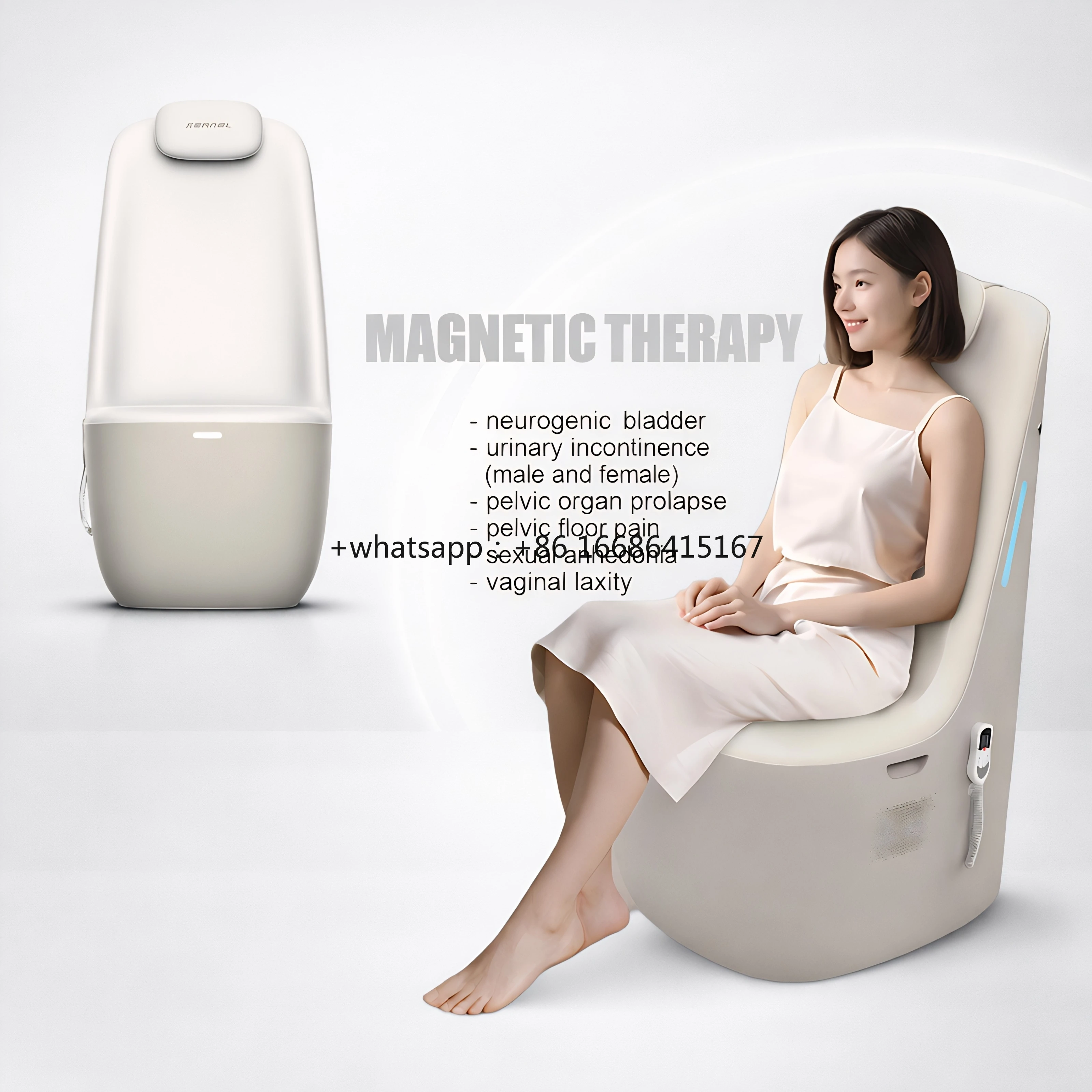 Magnetic Pelvic Floor Therapy Chair for Male & Female Incontinence | Non-Invasive Bladder Control & Pelvic Pain Treatment