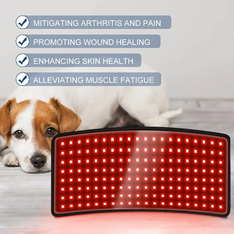 Pet Hoof Led Red Light Therapy Belt 660nm 850nm Animal Hoof Therapy Wrap Light Therapy Device for Dog Cat Horse