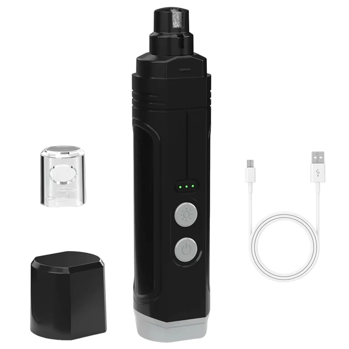 NEW Electric Pet Nail Clippers Rechargeable Quiet with Lights Cat Paws Nail Grooming Trimmer Tool for Cats Dog Grinder A