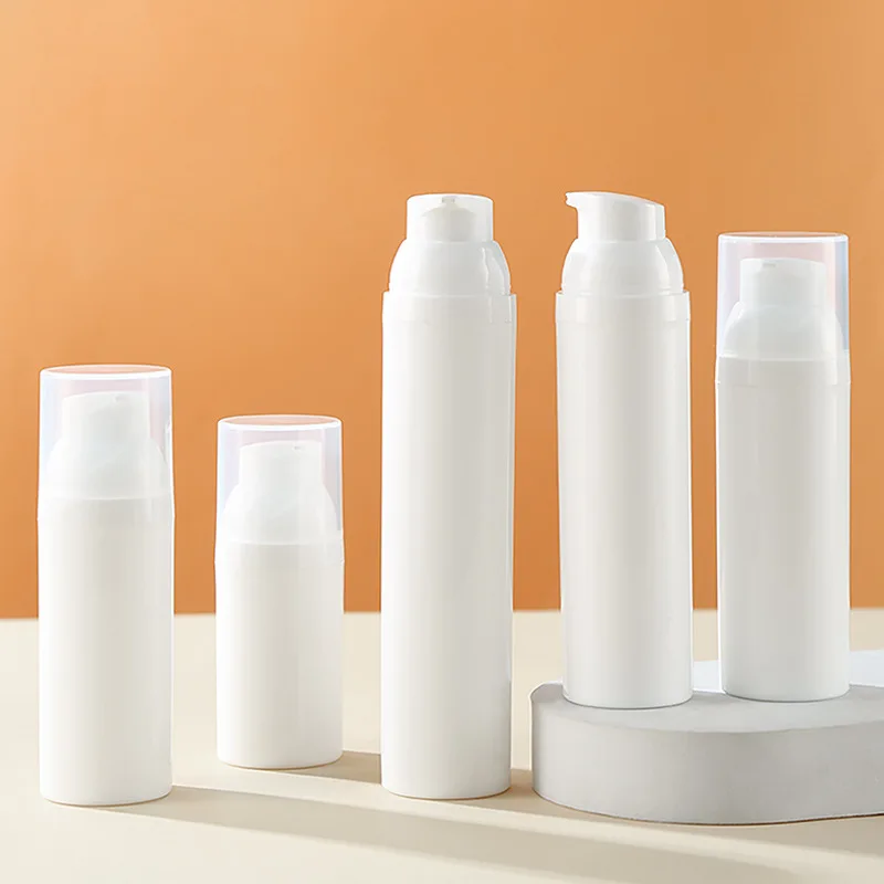 

10 шт., 30 мл, 50 мл, 60 мл, 80 мл, 100 мл, прозрачная крышка, инструменты для макияжа, безвоздушные бутылки с насосом, пластиковые косметические контейнеры для лосьона