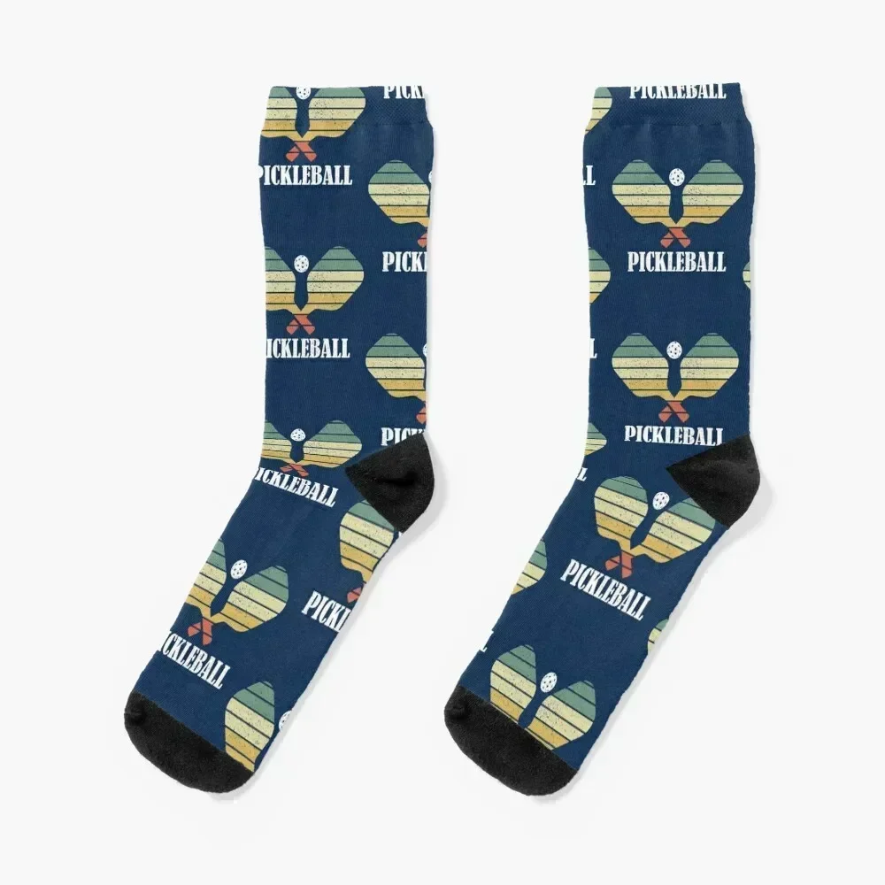 Pickleball Vintage Distressed Retro Player Socks short custom sports men cotton high quality Girl'S Socks Men's