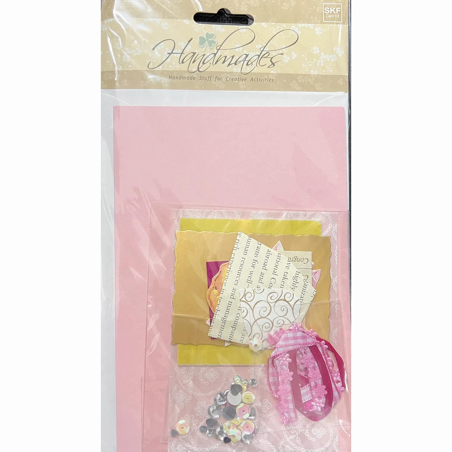 

Pink Handmade Card Kit PK3 For DIY Crafts, Card Making