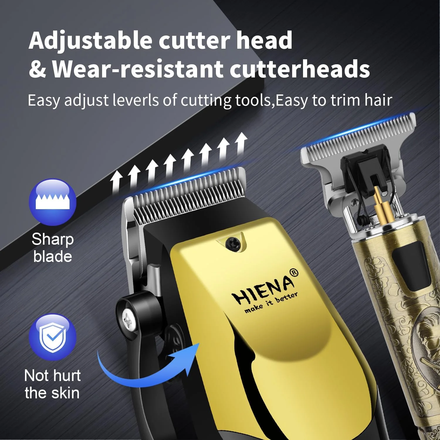 ماكينة قص الشعر الاحترافية وماكينة حلاقة لاسلكية للرجال، مجموعة ماكينة تشذيب قابلة لإعادة الشحن ومجموعة أدوات العناية بالوجه والأذن والأنف