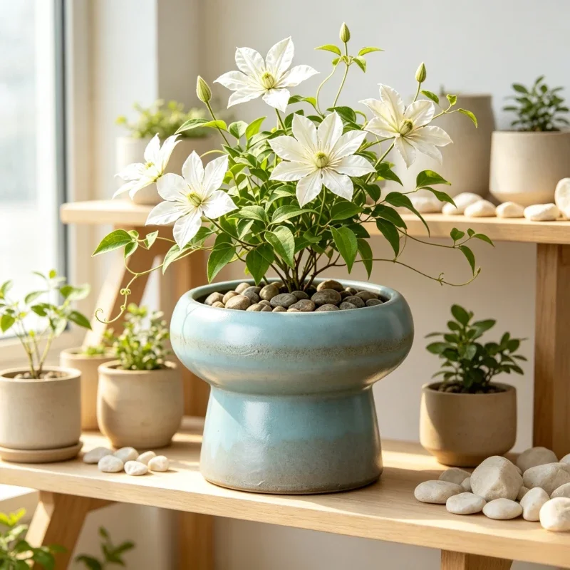 Home‑Use Tabletop Plant Vase Decorative Flower Pot for Indoor Greenery Desktop Potted Plant Home Decor Accessory