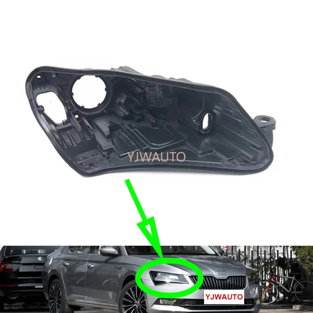 

For Skoda Superb 2016 2017 2018 Headlamp House Car Headlight Base Rear Base Replacement Auto Front Lamp Holder Back Support