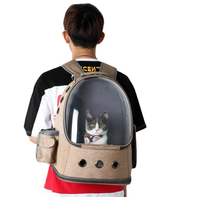 

Large Capacity Cat Backpack Portable Pet Carrier Breathable Space Capsule Backpack for Outdoor Travel