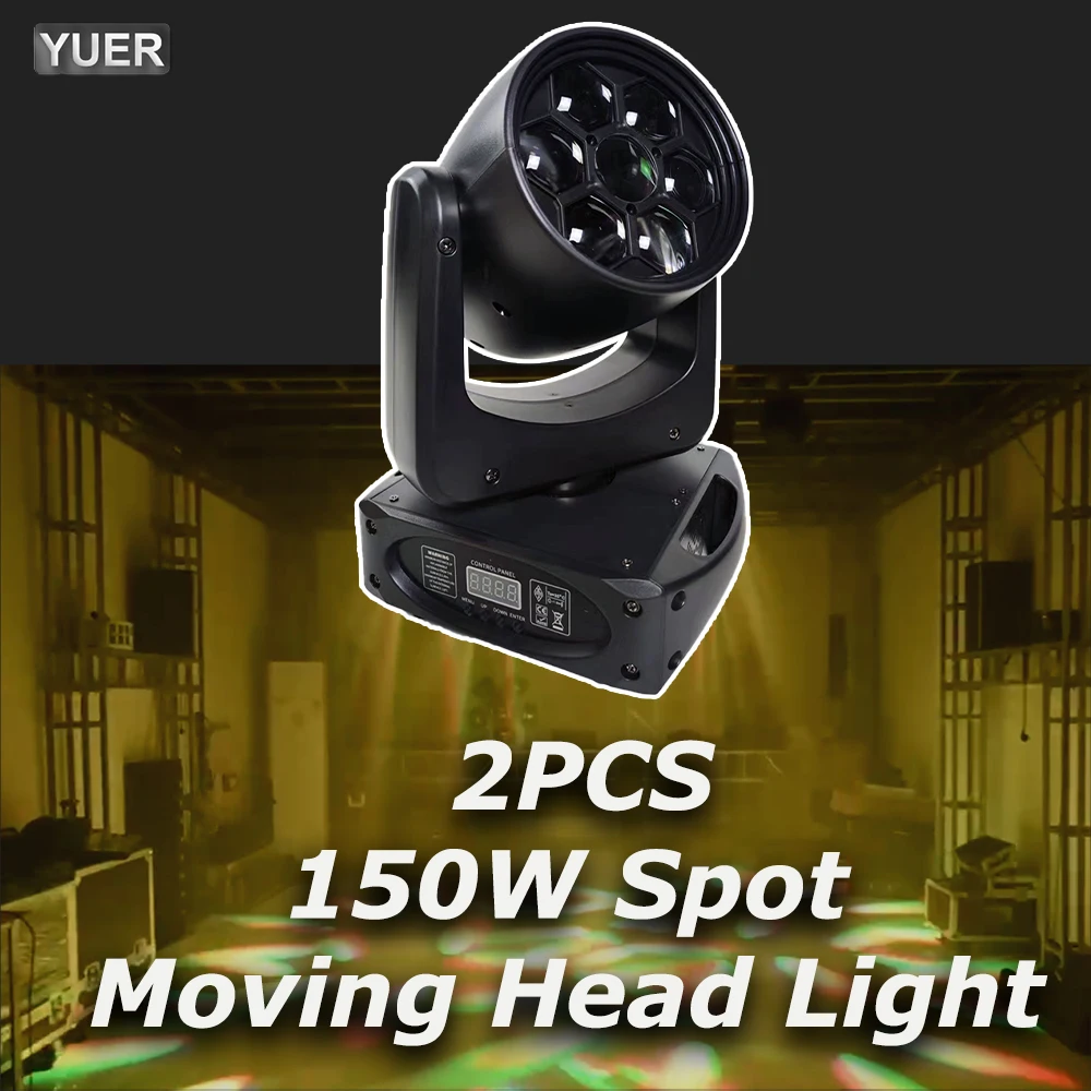 2PCS/LOT LED 150W Moving Head Light With Roto Gobos 3 Face Prism DMX512 Controller LED spot Moving Head Disco Dj Stage Light