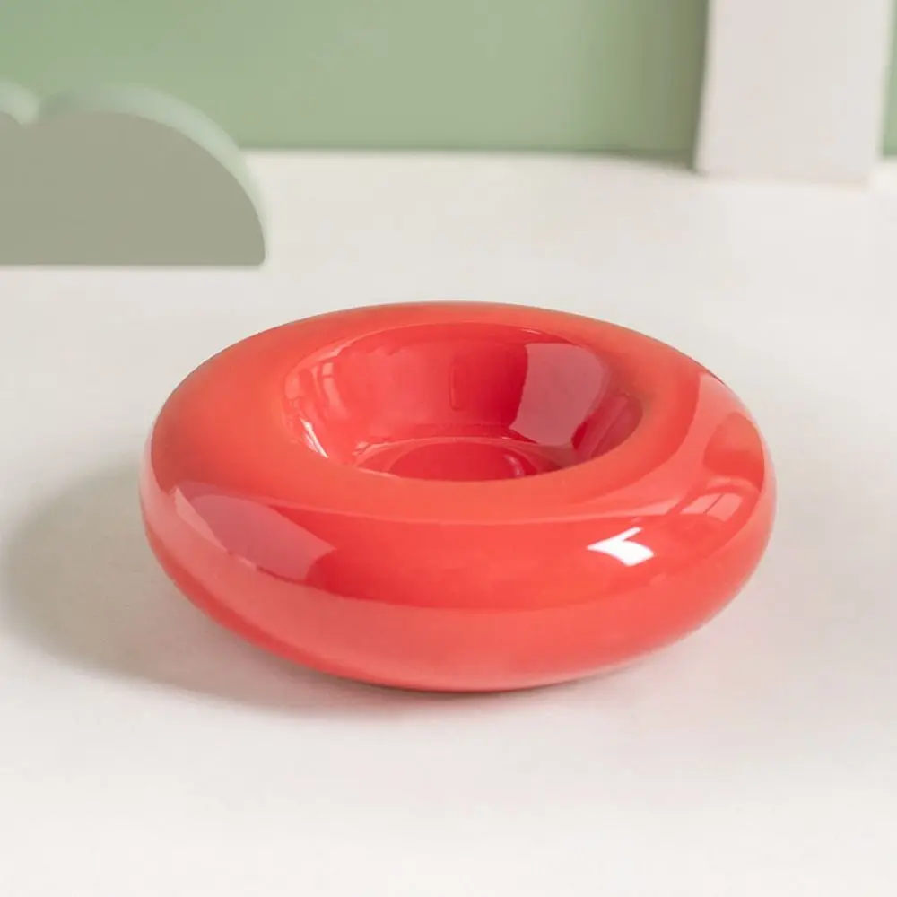 Ceramic Cat Food Water Bowl Anti Vomiting Stable Pet Feeder Dish Multifunction Anti Slip Pet Water Feeder Container