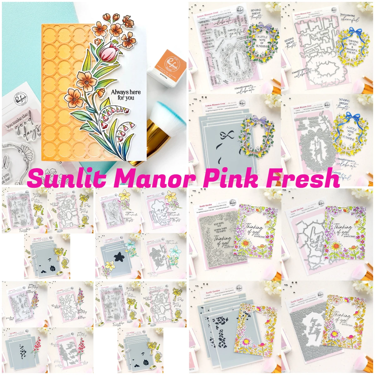 

Bloom & Buds May New Metal Cutting Dies Stamps Stencil Hot Foil Metal Cutting Dies and Silicone Stamps Stencil for Scrapbooking