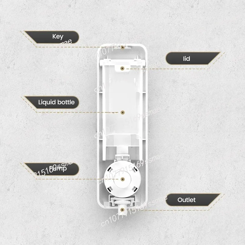 Hotel Manual Soap Dispenser Single Double Three Wall-mounted Hand Soap Bottle Shampoo Shower Gel Dispenser