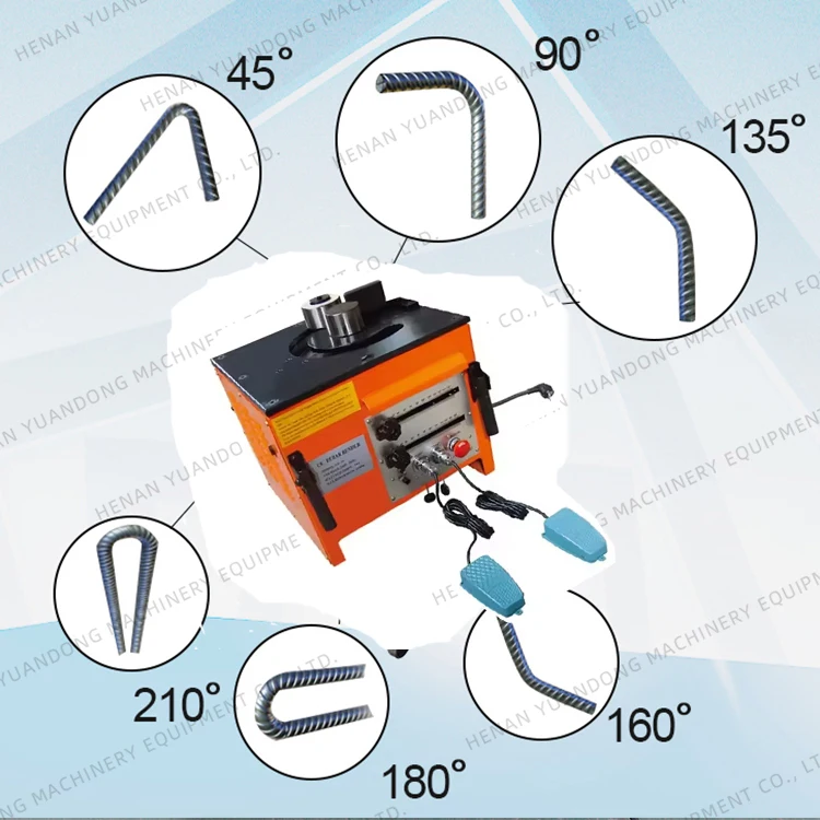 1 Year Warranty RBC25 32 Portable Steel Bar Rod Bender and Cutter 25-32mm Rebar Bending Cutting Machine 2