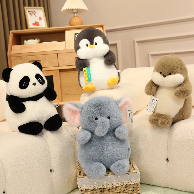 Super Soft Pink Pig Plush Toys Stuffed Animals Duck Panda Elephant Penguin Fluffy Toys For Girls Best Birthday Gifts For Boys