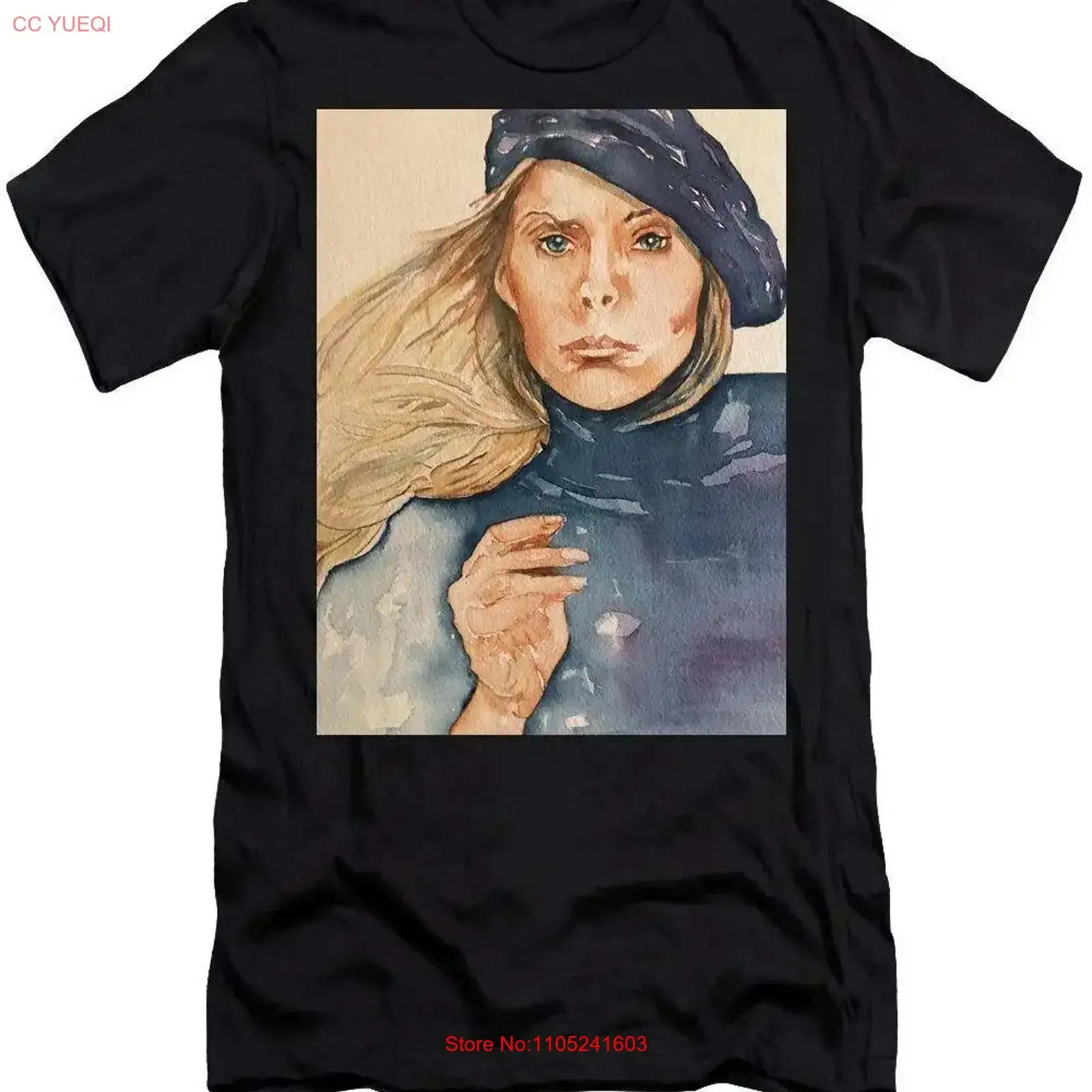 Camiseta The Jungle Line Joni Mitchell Folk Rock Bad Dreams Wild Things Run Fast vintage lavada, elástica e confortável unissex