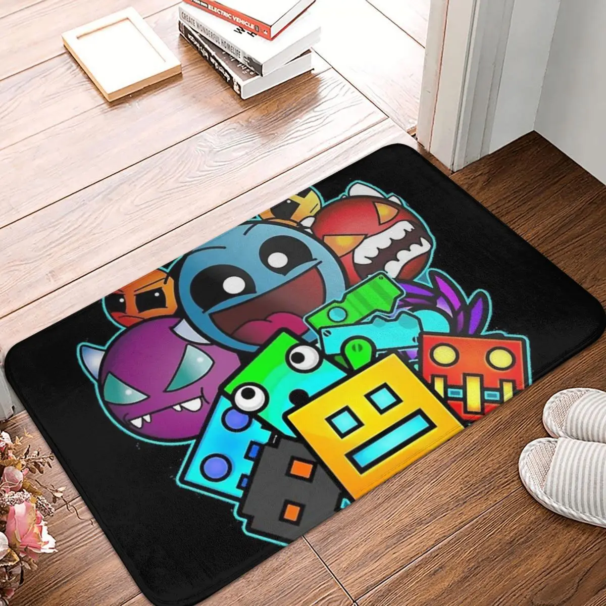 

Geometric Dash 40x60cm Carpet Polyester Floor Mats Popular Anti-Slip Carpets