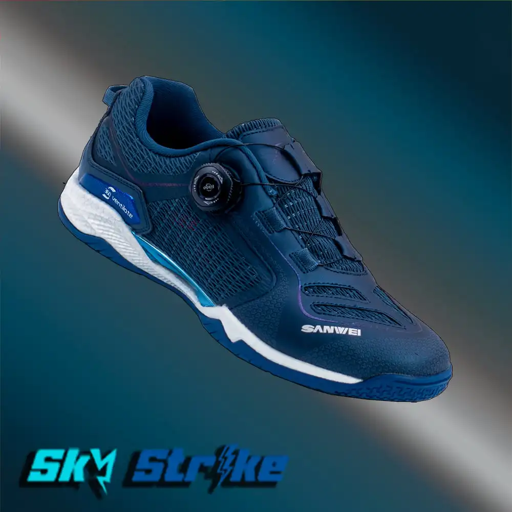 SANWEI SkyStrike Table Tennis Shoes for Men And Women Lightweight Breathable Badminton Shoes with Superior Shock Absorption