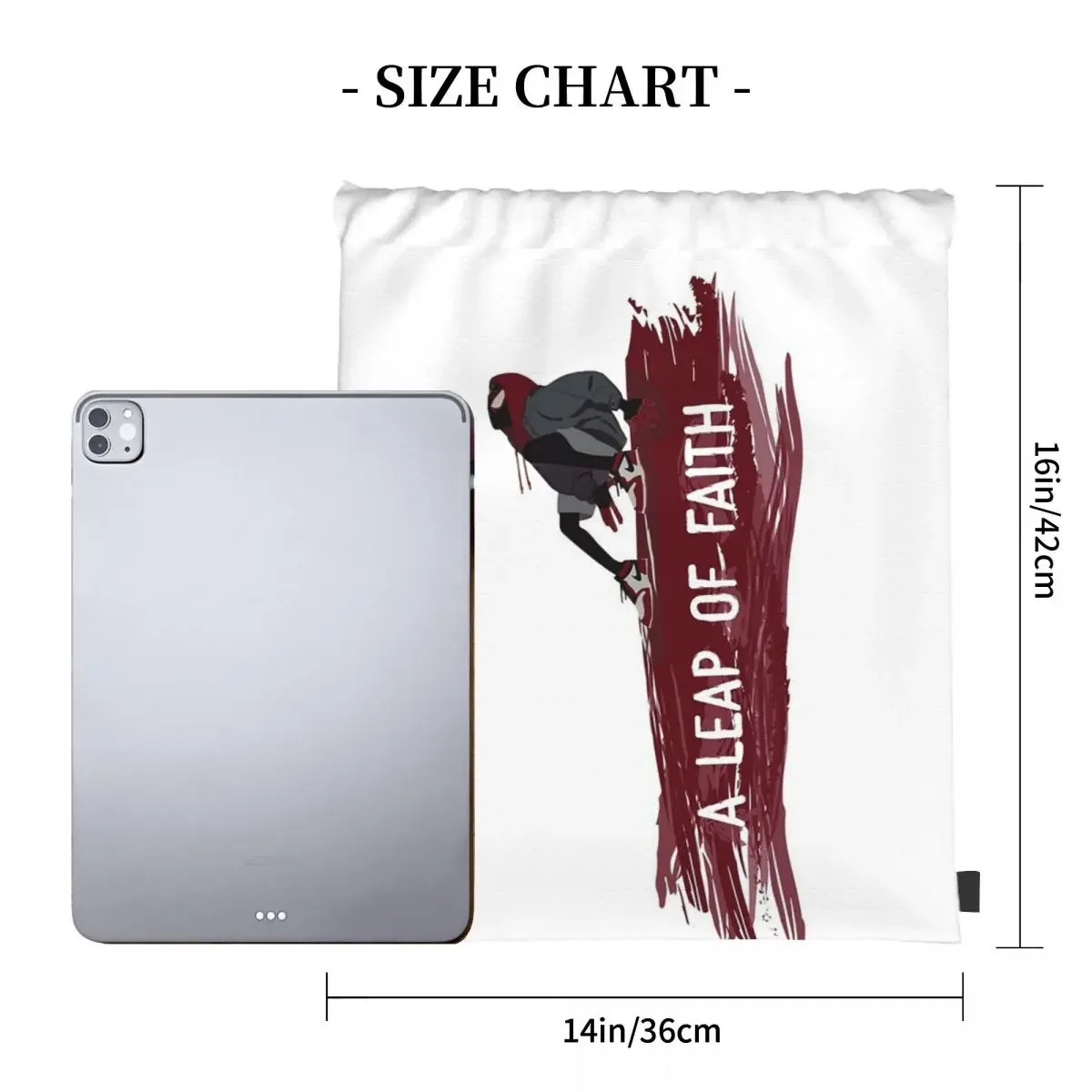 A Leap Of Faith Backpacks Multi-function Portable Drawstring Bags Drawstring Bundle Pocket Sports Bag Book Bag For Travel School