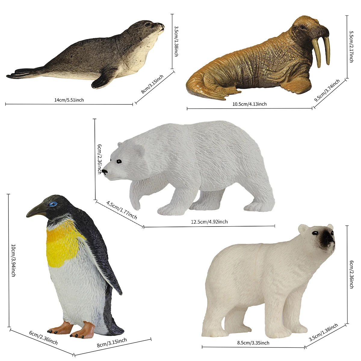 10 أنواع من مجموعات الحيوانات المحاكاة البيئية المائية | الألعاب المعرفية التفاعلية بين الوالدين والطفل | تعليم رياض الأطفال | الحلي الزخرفية | هدايا عيد ميلاد الأطفال | البطريق، التمساح، الختم، السلطعون #2