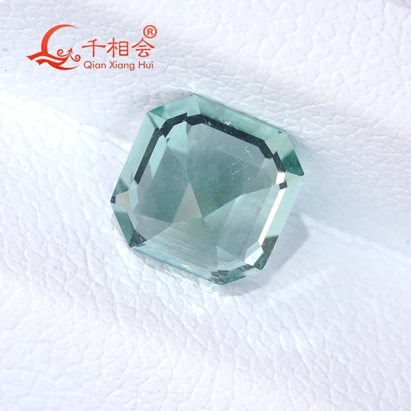 1.38ct Octagonal shape Natural  Tourmaline Bluish Green color stone Decoration  Gifts  Loose Gemstone GRC certificated