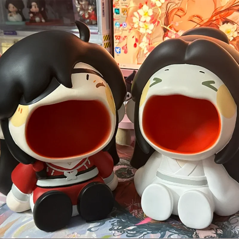 Heaven Officials Blessing Figures Action Big Mouth Hua Cheng Xie Lian Resin Figure Doll Desktop Storage Toys For Kids Xmas Gifts