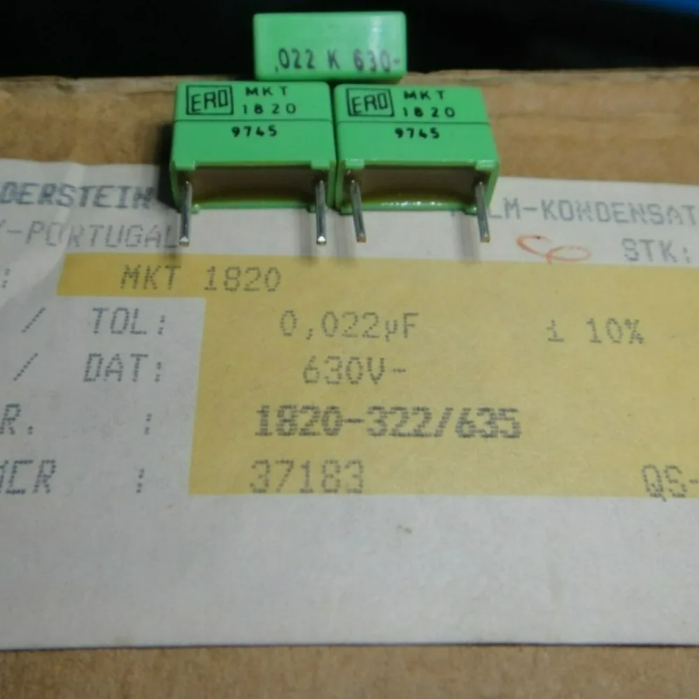 10pcs/lot MKT1820 0.022uf 630V 22nf 223 Brand New 10mm Film Capacitor