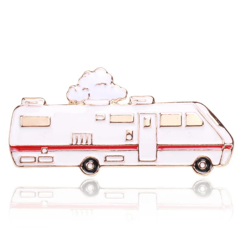 Women's Creative Design Cartoon High Speed Train Brooch Unisex Badge Pin Office Party Friends Gift Jewelry Accessories