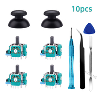 Replacement 3D Analog Joysticks Thumb Sticks for Playstation 5 PS5 DualSense Controller Repair Parts Screwdriver Kit Accessory