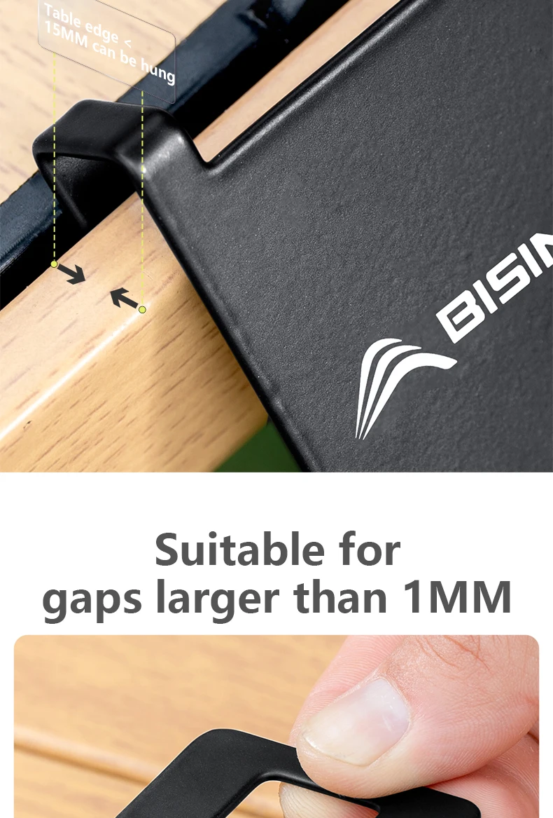 BISINNA 1 Stück Butan-Kraftstofftank-Haken, tragbarer taktischer Desktop-Haken aus Kohlenstoffstahl, Outdoor-Campingzubehör – Detail 6