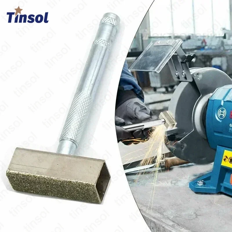 TINSOL Diamond Grinding Wheel Dresser Sanding Disc Sharpening Stone Thicken Abrasive Tools for Bench Grinder Dressing Tool