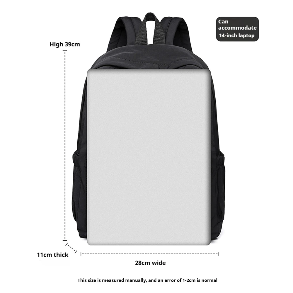 Casual backpack, travel bag, multiple colors available, large capacity fashion backpack, simple college style backpack