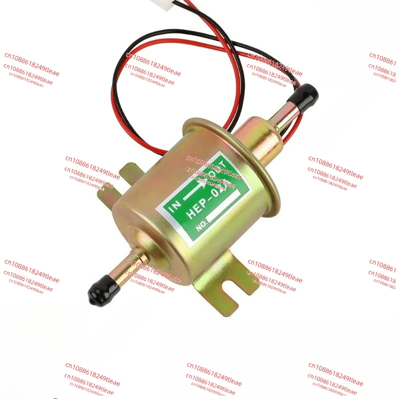 

12V/24V Electric Fuel Pump Petrol 6 Volt Universal Gas Inline Low Pressure Electric Fuel Pump HEP-02A