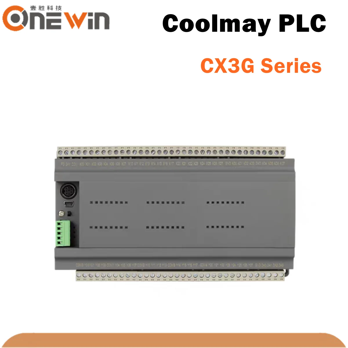 

Coolmay PLC CX3G Compatible FX3G FX3U Support Analog Circular interpolation/Ethernet/RS232/RS485 Modbus RTU