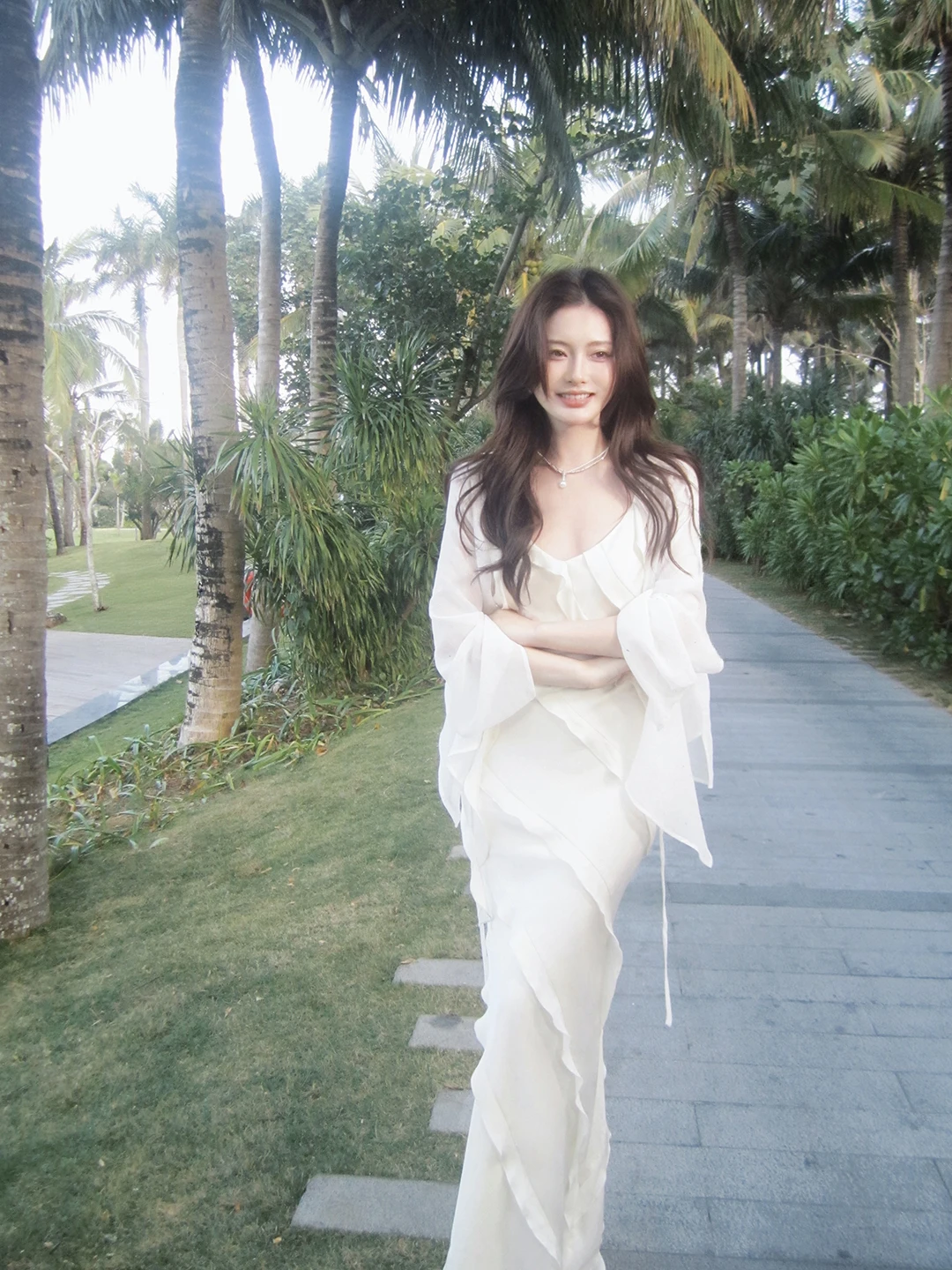 

Кардиган Good Job White iny Long Sve Loose Thin Outerwear из полиэфирного волокна, цельный, весенний сезон