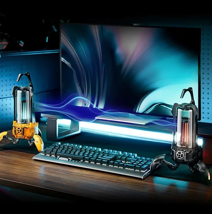 Gravity Planet G5 Light Scorpion Mecha Bluetooth Audio War meteorite Yellow Wireless Desktop Trendy Desktop Portable Speaker