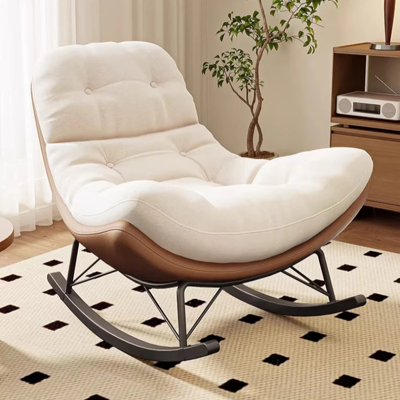 

Living room lounge chair modern simple lazy sofa rocking chair lie down sleep leisure premium feel 리클라이너 의자 Indoor furniture