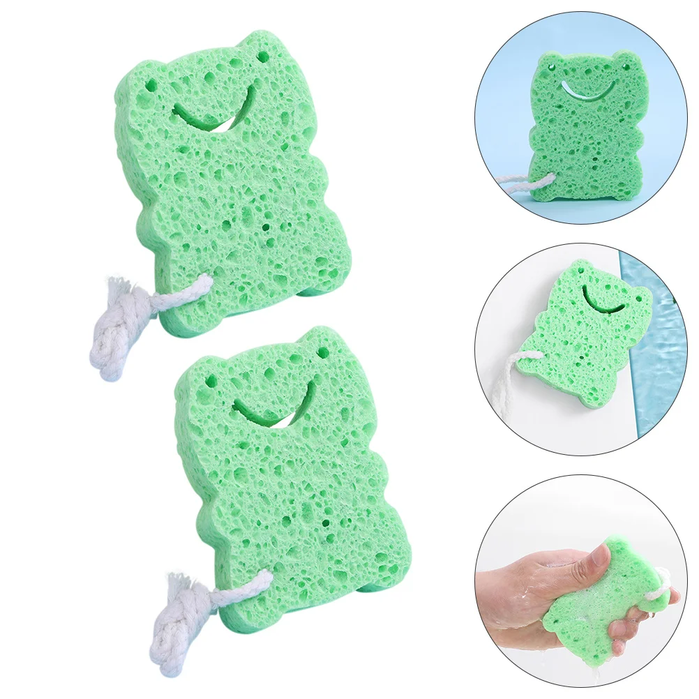 

2Pcs Honeycomb Bath Sponges Shower Scrubbers Soft Natural Loofah Bath Tools Gentle Deep Cleansing