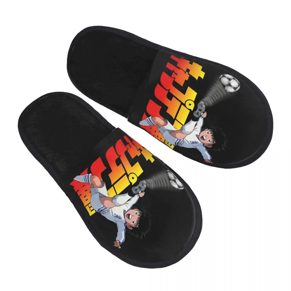 

Женские домашние тапочки с принтом японского аниме, футбола, манга, капитана Цубаса, мягкие теплые пушистые тапочки из пены с эффектом памяти, домашняя уличная обувь