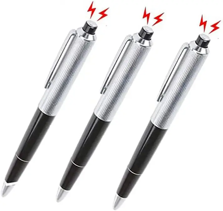 

Cooplay 3pcs Shocking Pen Fun Toy Joke to Friend Electric Shock Pencil Trick Prank Gag Gadget for Fool's Day