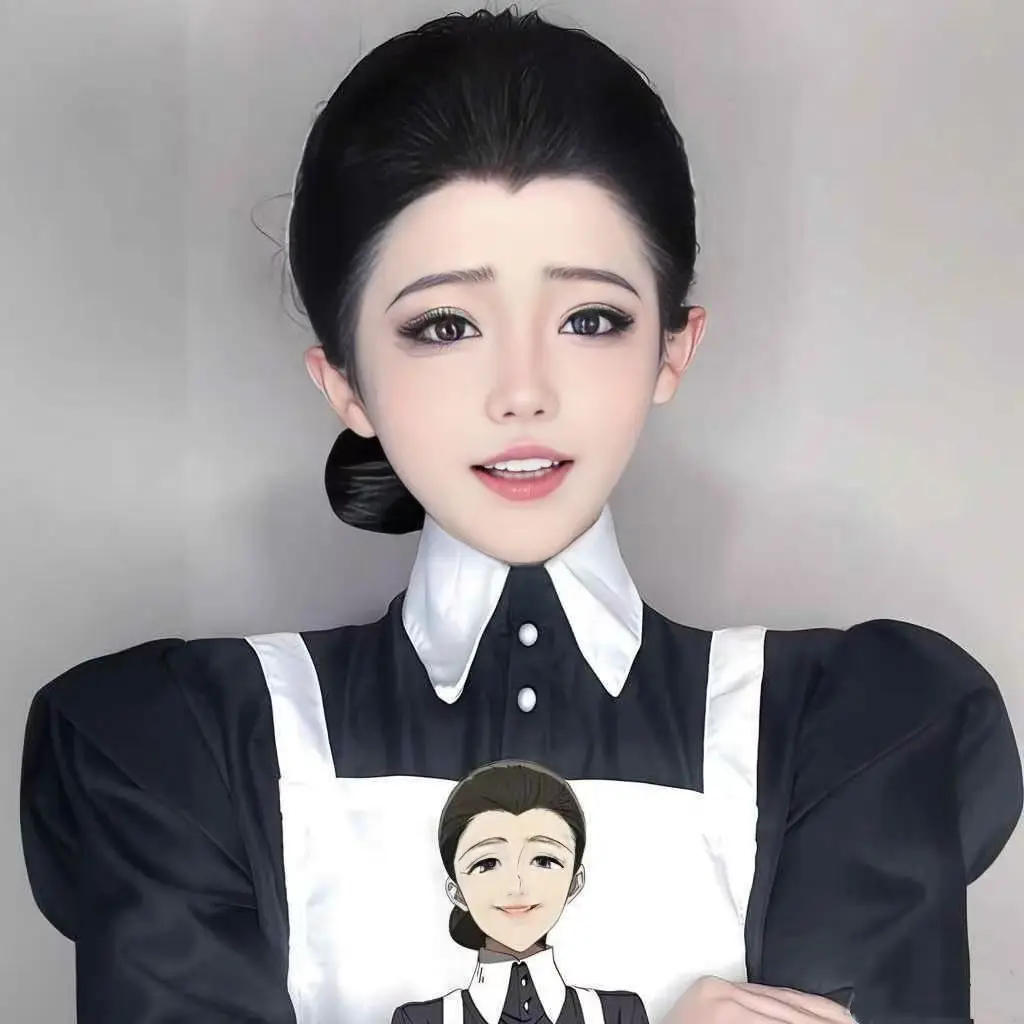 

The Promised Neverland Cosplay Costume Isabella Krone Maid Dress Anime Outfit