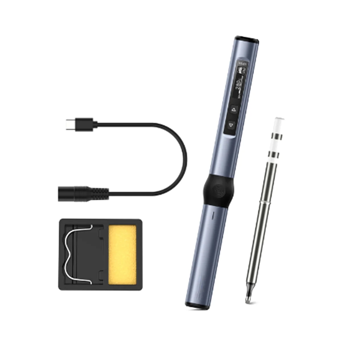 

HS-01 Smart Electric Soldering Iron PD 65W Adjustable Constant Temperature Fast Heat Portable Soldering Iron Station(A)