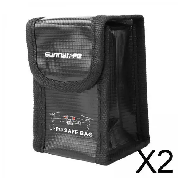 Fiberglas Lipo Batterie Schutzhülle Safe Tasche Tasche Feuerfest Explosionsgeschützt für DJI Mavic Air 2 Drone Travel