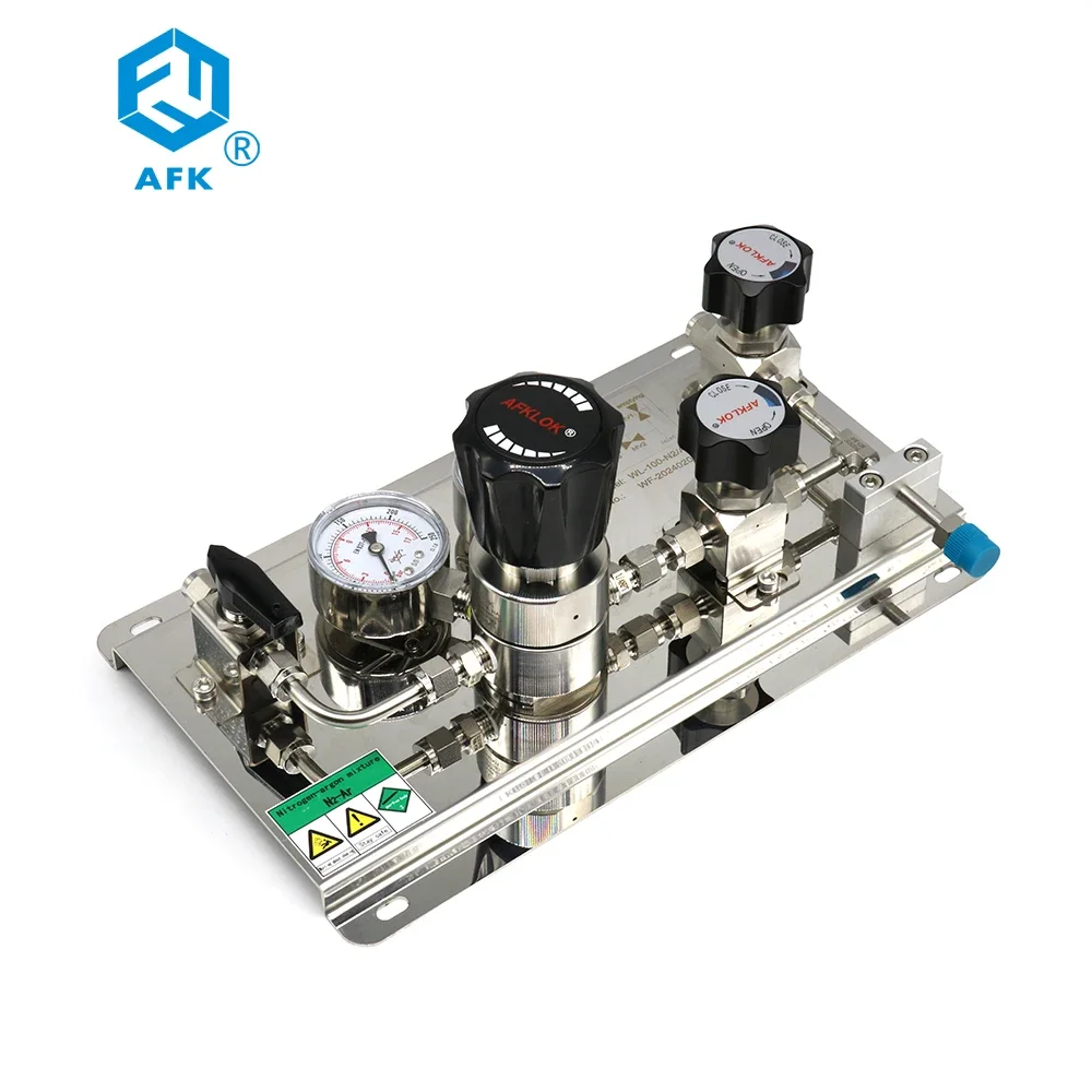 6000*250PSI AFKLOK Brass Gas Control Panel SS316L Pressure Regulator CV 0.14 for Gas OEM ODM