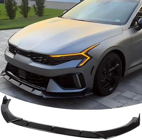 

Front Bumper Lip Spoiler for KIA K5 2021-2026 | Gloss Black Air Dam Splitter Kit