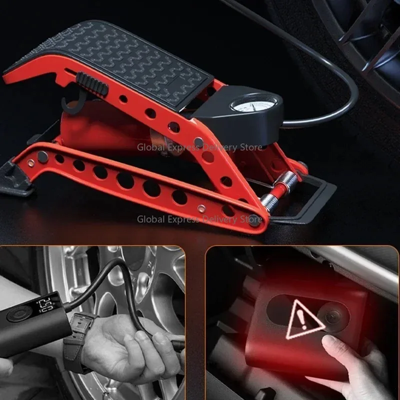 

New 220v Vehicle-mounted Inflation Pump Vehicle-mounted Inflation Pump Tyre Pressure Pump Portable Car Tyre Pressure Gauge