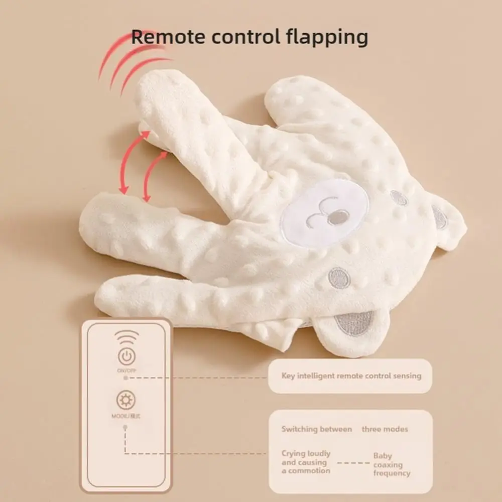 Soft Electric Baby Startle Prevention Glove Velvet With Remote Control Baby Sleeping Palm Cartoon Soothing Pillow