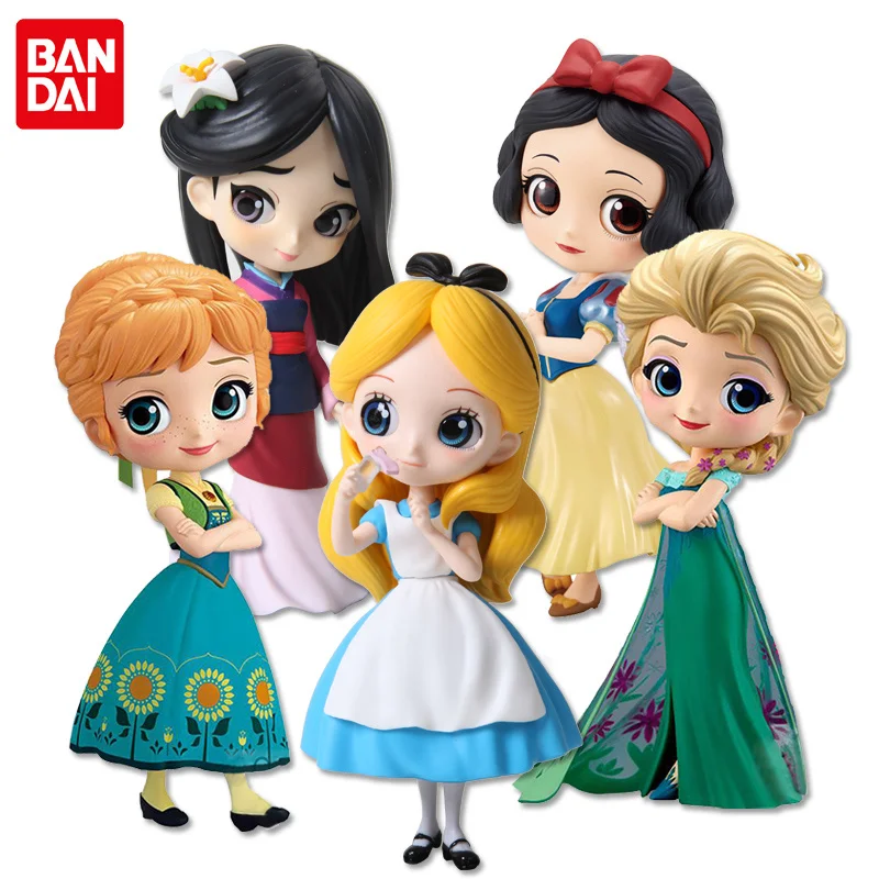 بانداي كيو بوسكيت ديزني الأميرة ارييل رابونزيل سندريلا حورية البحر آنا إلسا حسناء صوفيا سنو وايت مولان حورية البحر الشكل ألعاب أطفال