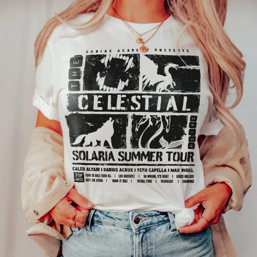 Celestial Heirs Band Shirt Zodiac Academy T-Shirt Darius Acrux Caleb Altair Max Rigel Seth Capella Vega Twins Professor Lance