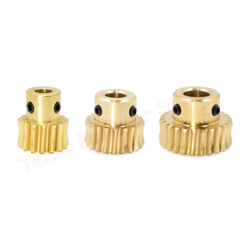 1pc 1M Brass Worm Gear 15 20 25 30 35 40 50 60 Teeth 1 Module Copper Turbine Speed Ratio 1:15/20/25/30/35/40/50/60 Bore 5 6-12mm