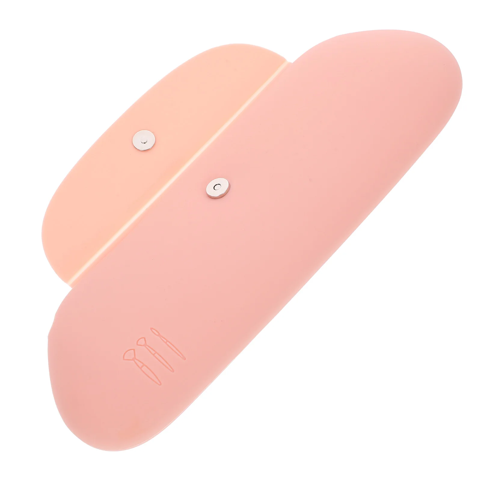 

Makeup Bag Brush Case Pink Travel Pouch Portable Compact Size Makeup Brush Organizer Organizer Storage Bags
