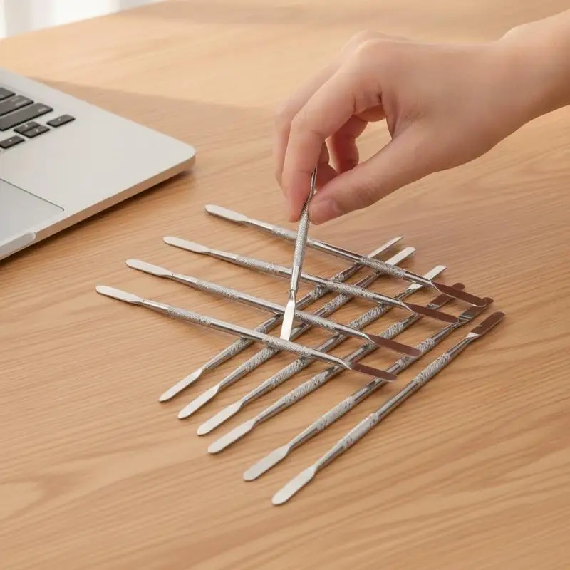 1/3Pcs Dual End Metal Pry Bar Spudger Set Anti Slip Repair Opening Tool For Phone Laptop Digital Product Disassembly Maintenanc